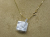 18ct Gold Necklace with Ruby (0.71ct) & Diamond (0.18ct) Oval Cluster Pendant. RRP &pound;1050. - 4