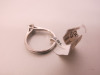 Platinum Solitaire Princess Cut Diamond Ring with Diamond Shoulders (0.35ct). Ring Size i. RRP &pound;1995. - 4