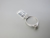 Platinum Solitaire Princess Cut Diamond Ring (0.31ct). Ring Size L-M. RRP &pound;1495. - 3