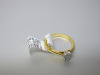 18ct Gold Solitaire Emerald Cut Diamond Ring (0.35ct). Ring Size N-O. RRP &pound;1695. - 4