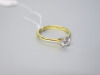 14ct Gold Solitaire Diamond Ring with White Gold Claw Setting. Ring Size K. RRP &pound;1200. - 2