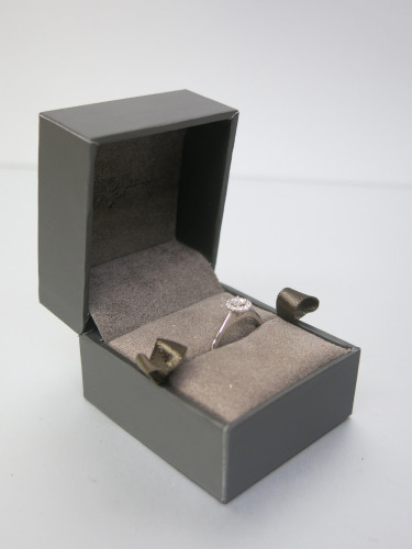 Platinum Diamond Round Halo Cluster Ring (0.15ct). Ring Size L-M. RRP &pound;850.