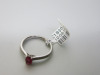 Platinum Ruby Solitaire & Diamond Shoulder Ring (0.14ct). Ring Size L. RRP &pound;1895. - 4
