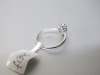 18ct White Gold Precious Blue Stone Ring with Diamond Cluster Surround. Ring Size L. RRP &pound;1395. - 5