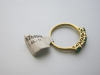 18ct Gold Ring with 3 Emeralds & 2 Diamonds, Size L-M. RRP &pound;1425. - 4