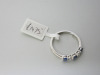 18ct White Gold with 3 Sapphires & 2 Diamonds (0.21ct). Size L. RRP &pound;1475. - 5