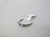 9ct White Gold Ring with 4 Sapphires & 3 Diamonds, Size N. RRP &pound;1175. - 3