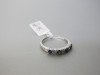 9ct White Gold Ring with 4 Sapphires & 3 Diamonds, Size N. RRP &pound;1175. - 6