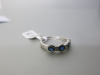18ct White Gold Ring with 4 Sapphires & 3 Diamonds. Size M. RRP &pound;1795. - 2