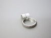 18ct White Gold Ring with 2 Full Rows of Diamonds. Size K-L. RRP &pound;1825. - 3