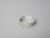 18ct White Gold Ring with Full Row of Diamonds, Size L. RRP &pound;1295. - 4