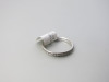 18ct White Gold Ring with Full Row of Diamonds, Size K-L. RRP &pound;1295. - 2