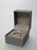 18ct White Gold Ring with Full Row of Diamonds, Size J. RRP &pound;1875.