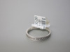 18ct White Gold (0.41ct) Full Row of Diamonds, Size L. RRP &pound;1800. - 2