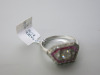White Metal (No Hallmark) Ruby & Diamond Cluster Ring, Size O. RRP &pound;1850. - 4