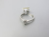 Platinum Ring with Pear Diamond, Size M. RRP &pound;925. - 3