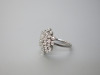 18ct White Gold Ring with Fancy Diamond Cluster, Size M. RRP &pound;1150. - 3
