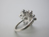 18ct White Gold Ring with Fancy Diamond Cluster, Size M. RRP &pound;1150. - 4