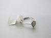Platinum Ring with Pear Diamond & Surrounding Chips, Size L-M. RRP &pound;895 - 2
