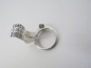 Platinum Ring with Pear Diamond & Surrounding Chips, Size L-M. RRP &pound;895 - 4