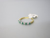 18ct Gold Ring with 5 Emeralds & 4 Diamonds, Size N. RRP &pound;995. - 4