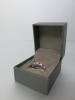 18ct White Gold Ring with 4 x Ruby's & 5 Diamonds, Size J-K. RRP &pound;915.