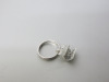 18ct White Gold Ring with 0.18ct Diamond Chips, Size M. RRP &pound;745. - 4