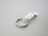 18ct Gold Ring with Wavy Diamond Set. Size K. RRP &pound;645. - 3