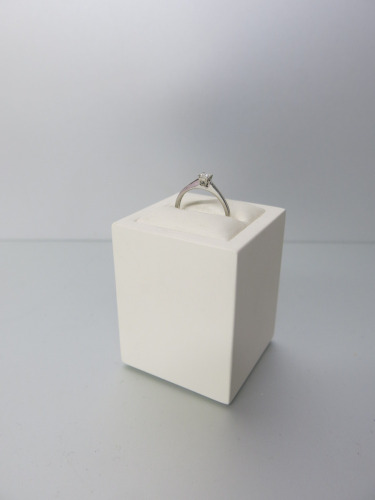 Platinum Ring with Solitaire Diamond (0.15ct), Size L. RRP &pound;895.