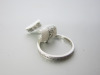 18ct White Gold Ring with 0.25ct Diamond Chain Set. Size M-N. RRP &pound;665. - 3