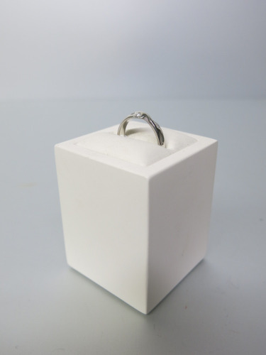 Platinum Ring with Diamond Twist. Size L. RRP &pound;650.