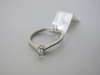 Platinum Baguette 0.18ct Diamond Solitaire Ring. Size L-M. RRP 895. - 2
