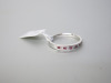 18ct White Gold Ring with 6 Ruby's & 5 Diamonds. Size M. RRP &pound;450. - 4