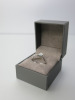 9ct White Gold Ring with Diamonds. Size P.