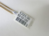 18ct Gold 18" Curb Chain with Citrine Pendant with Clear Stones Surrounding. RRP &pound;225. - 5
