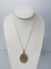 9ct Gold 18" Chain with 9ct Gold St Christopher. RRP &pound;375. - 2