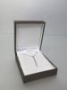 9ct White Gold 18" Chain with 18ct White Gold & Diamond Drop Pendant. RRP &pound;393.