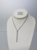 9ct White Gold 18" Chain with 18ct White Gold & Diamond Drop Pendant. RRP &pound;393. - 2