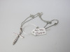 9ct White Gold with 9ct & Diamonds Crucifix Pendant. RRP &pound;400. - 4