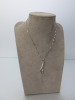 9ct White Gold Pendant 18" Diamond Pendant Chain. RRP 310. - 2