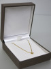 9ct Gold Chain with Gold Pendant and Single Diamond. RRP &pound;225.