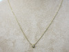 9ct Gold Chain with Gold Pendant and Single Diamond. RRP &pound;225. - 2