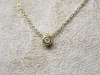 9ct Gold Chain with Gold Pendant and Single Diamond. RRP &pound;225. - 3