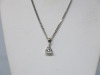 18ct White Gold 16" Chain with Triangular Diamond Pendant. RRP &pound;629. - 3