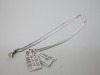 18ct White Gold 16" Chain with Triangular Diamond Pendant. RRP &pound;629. - 4