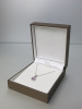 9ct White Gold 16" Chain Amethyst & Diamond Pendant. RRP &pound;199.