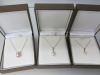 3 x 9ct Gold Chains (2 x 18" & 1 x 16") to Include: 2 x White Gold & 1 x Yellow Gold Chains with Fresh Water Pearl Pendants & Diamond Chips. Total RRP &pound;650 (As Viewed). - 7