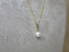 3 x 9ct Gold Chains (2 x 18" & 1 x 16") to Include: 2 x White Gold & 1 x Yellow Gold Chains with Fresh Water Pearl Pendants & Diamond Chips. Total RRP &pound;650 (As Viewed). - 2