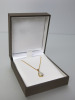 9ct Gold 16" Chain with 9ct Pear Opal Pendant. RRP &pound;470.