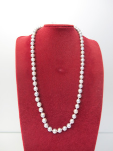 String of Grey Cultured 5mm Pearls, 16". RRP &pound;550.